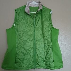 L.L.Bean Green Quilted Vest